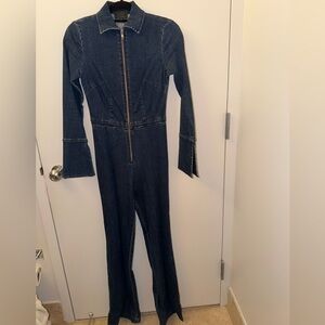 INTERMIX Blue Denim Jumpsuit